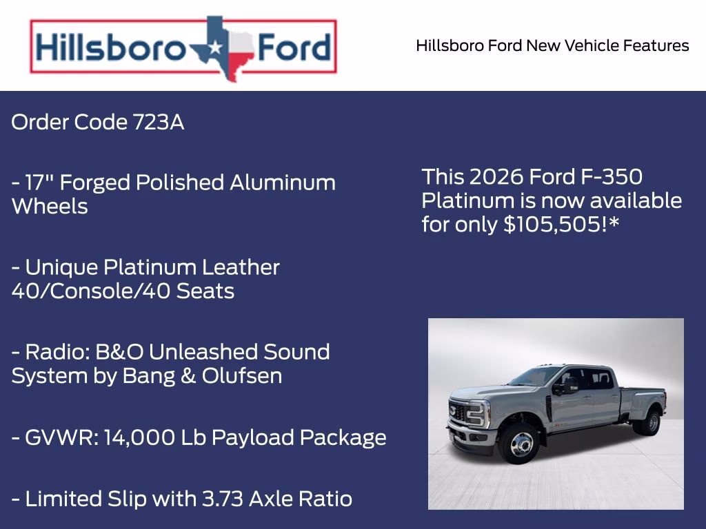 2026 Avalanche Ford Super Duty F-350 DRW Platinum 4X4 Truck