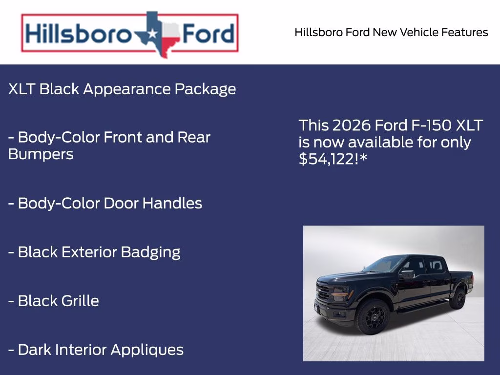 2026 Agate Black Metallic Ford F-150 XLT 4X4 Truck