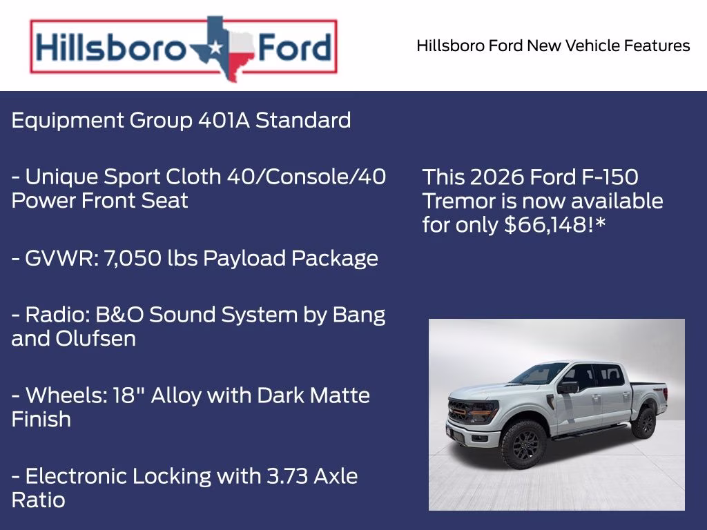 2026 Avalanche Ford F-150 Tremor 4X4 Truck