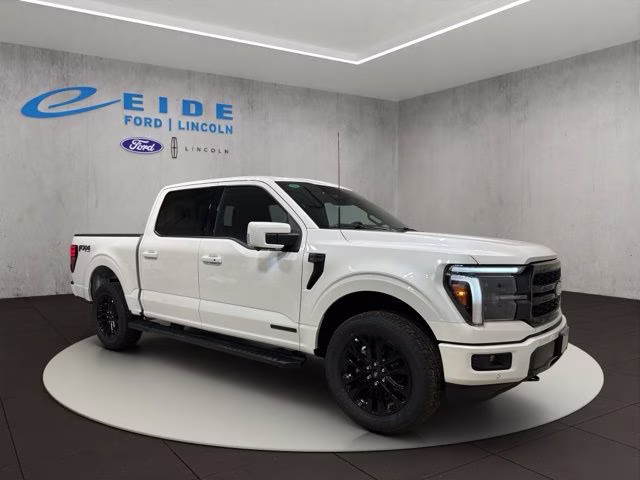 2026 Star White Metallic TC Ford F-150 Lariat Black Appearance 4X4 Truck