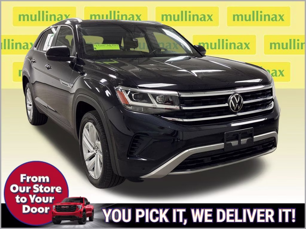 2020 Deep Black Volkswagen Atlas Cross Sport 3.6L V6 SE w/Technology AWD SUV