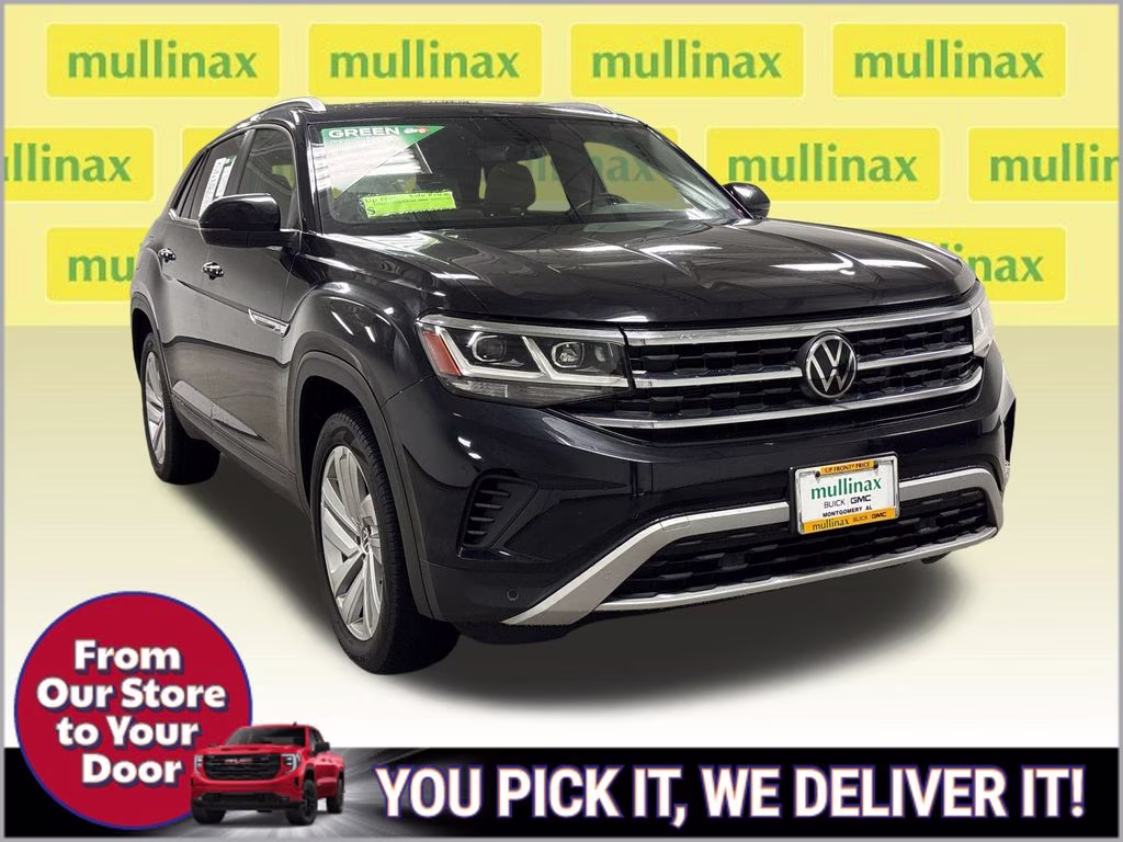 2020 Deep Black Volkswagen Atlas Cross Sport 3.6L V6 SE w/Technology AWD SUV