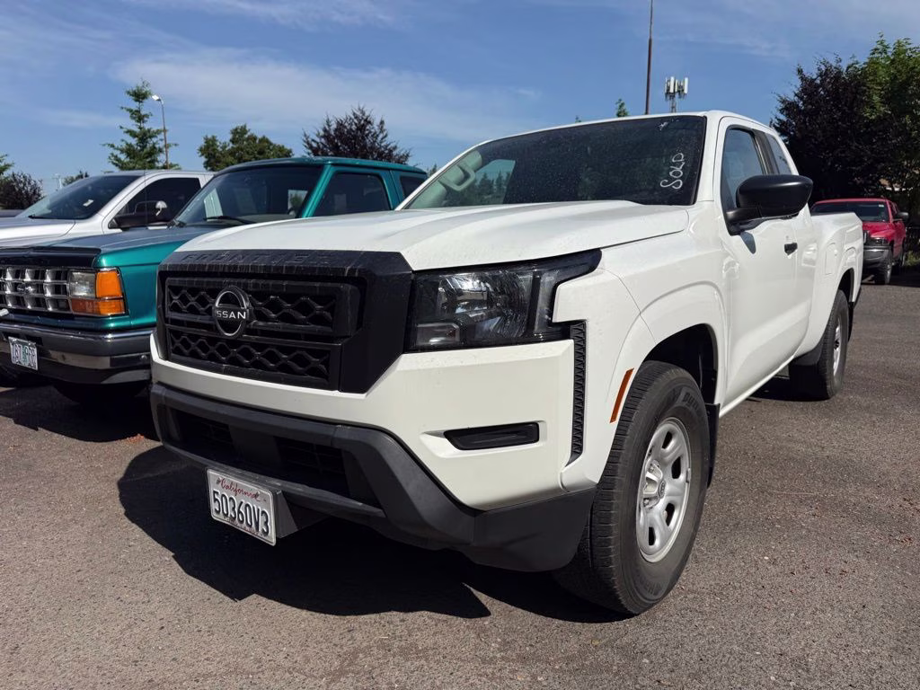 2023 Glacier White Nissan Frontier S RWD Truck