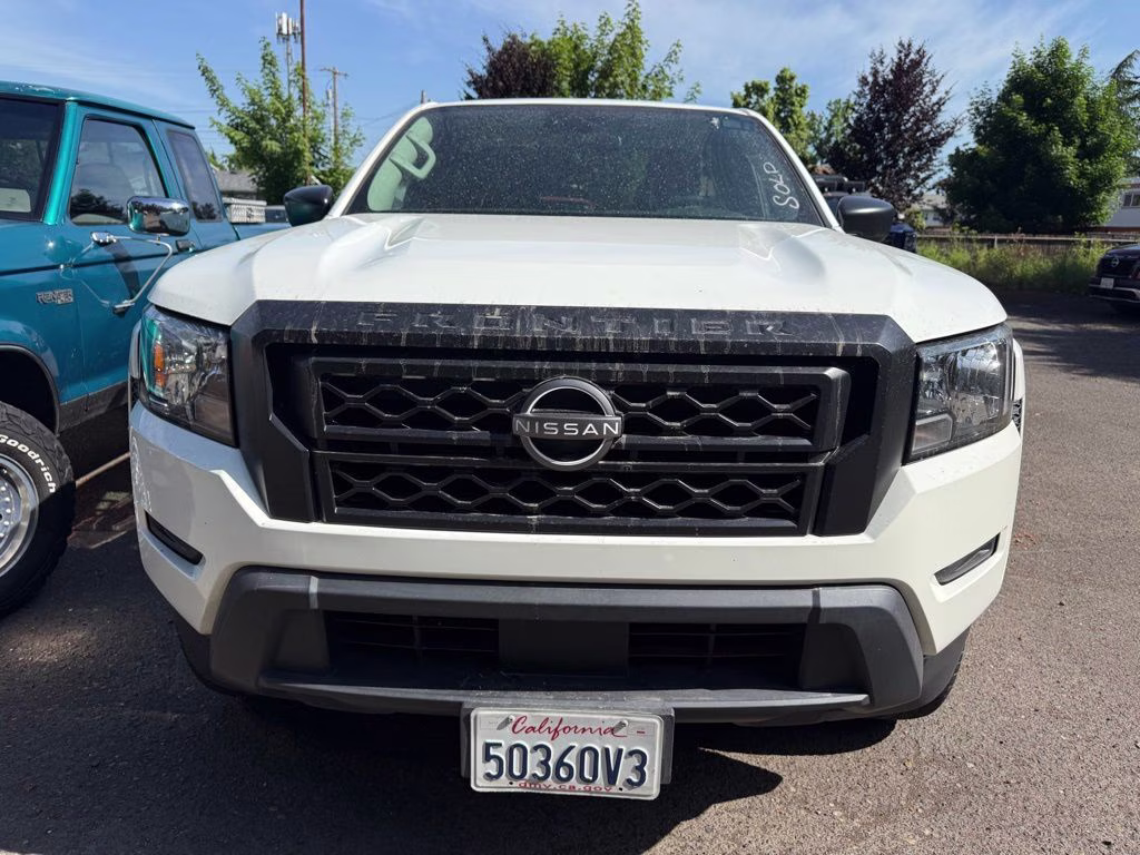 2023 Glacier White Nissan Frontier S RWD Truck