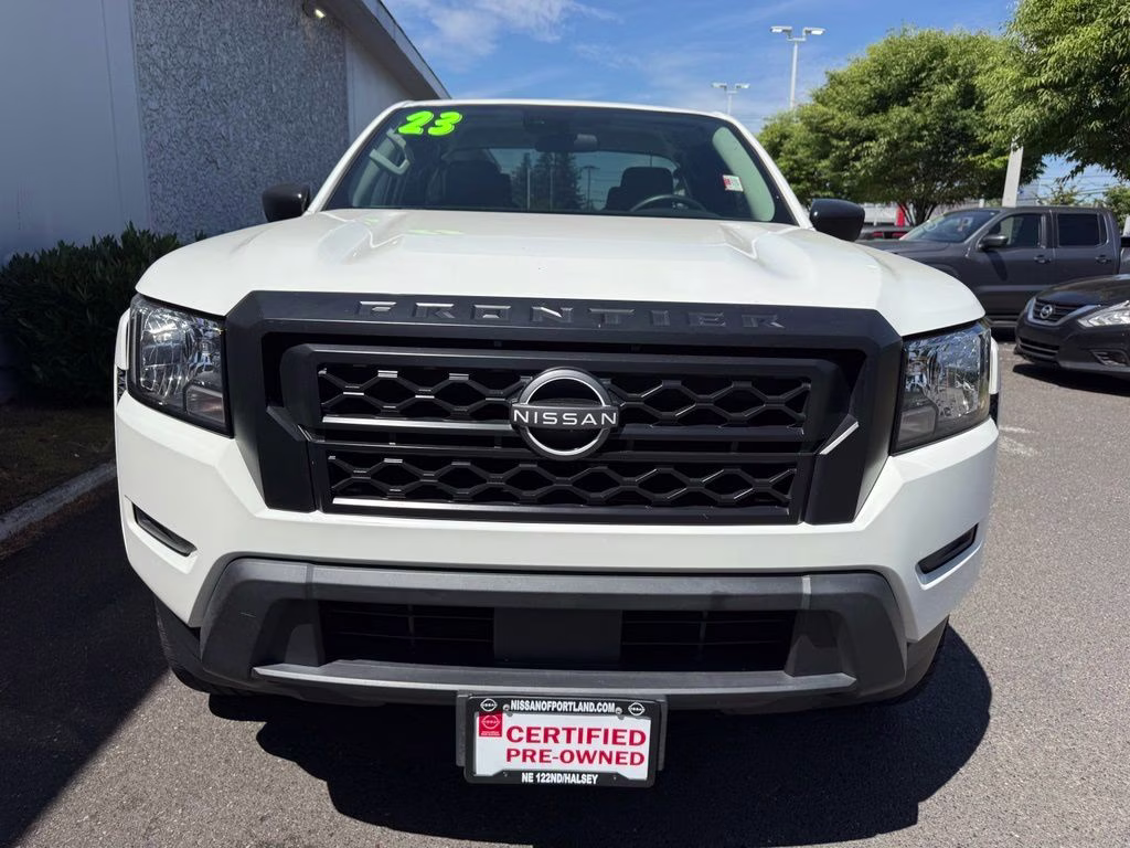 2023 Glacier White Nissan Frontier S RWD Truck