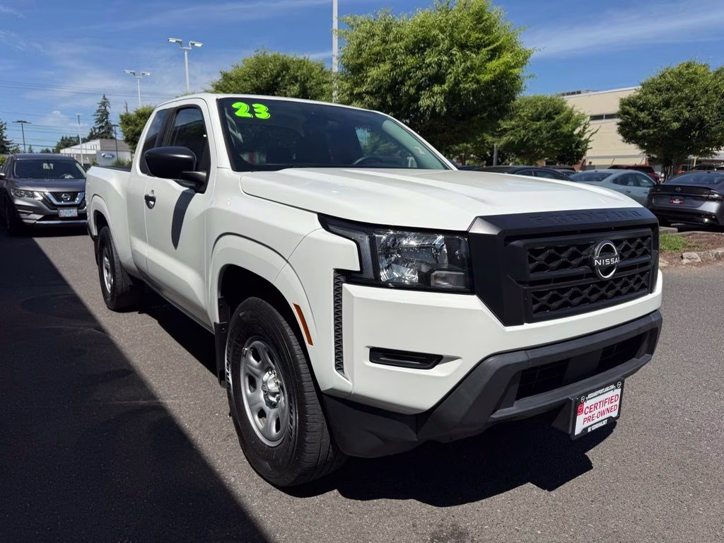2023 Glacier White Nissan Frontier S RWD Truck
