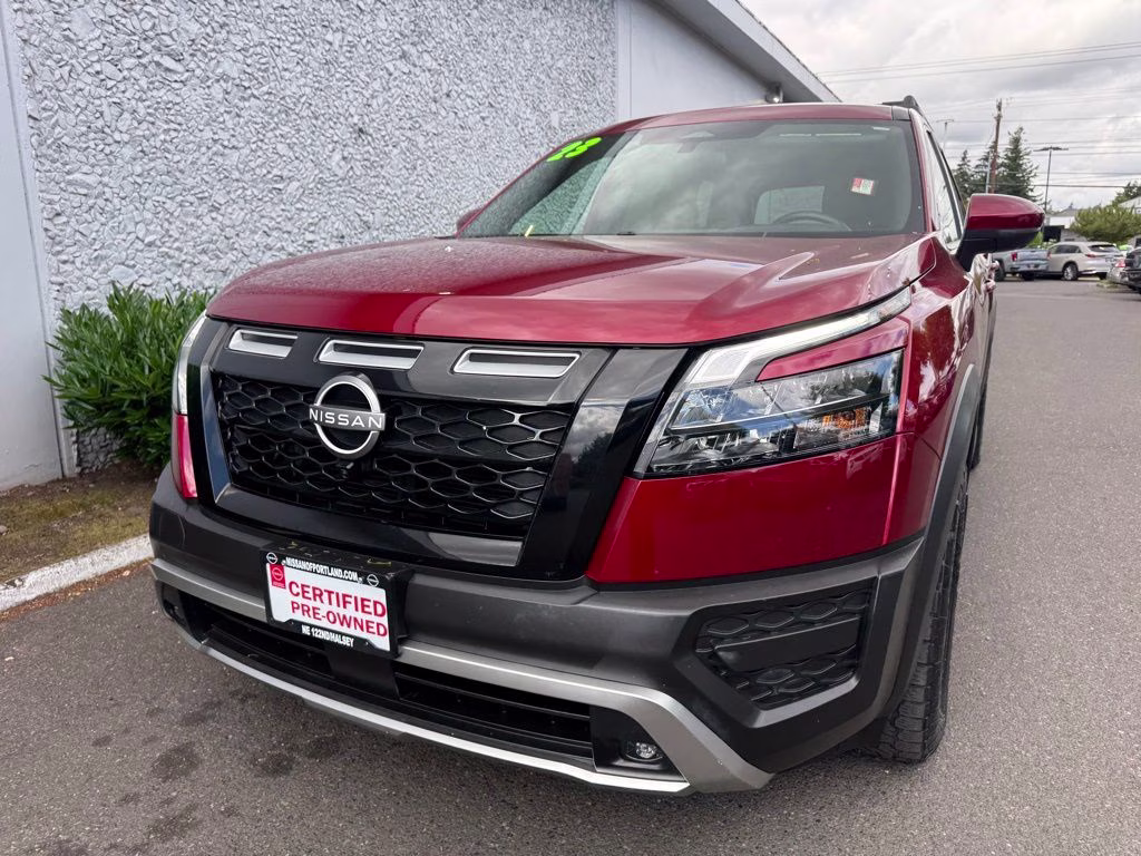 2023 Scarlet Ember Tintcoat Nissan Pathfinder Rock Creek 4X4 SUV