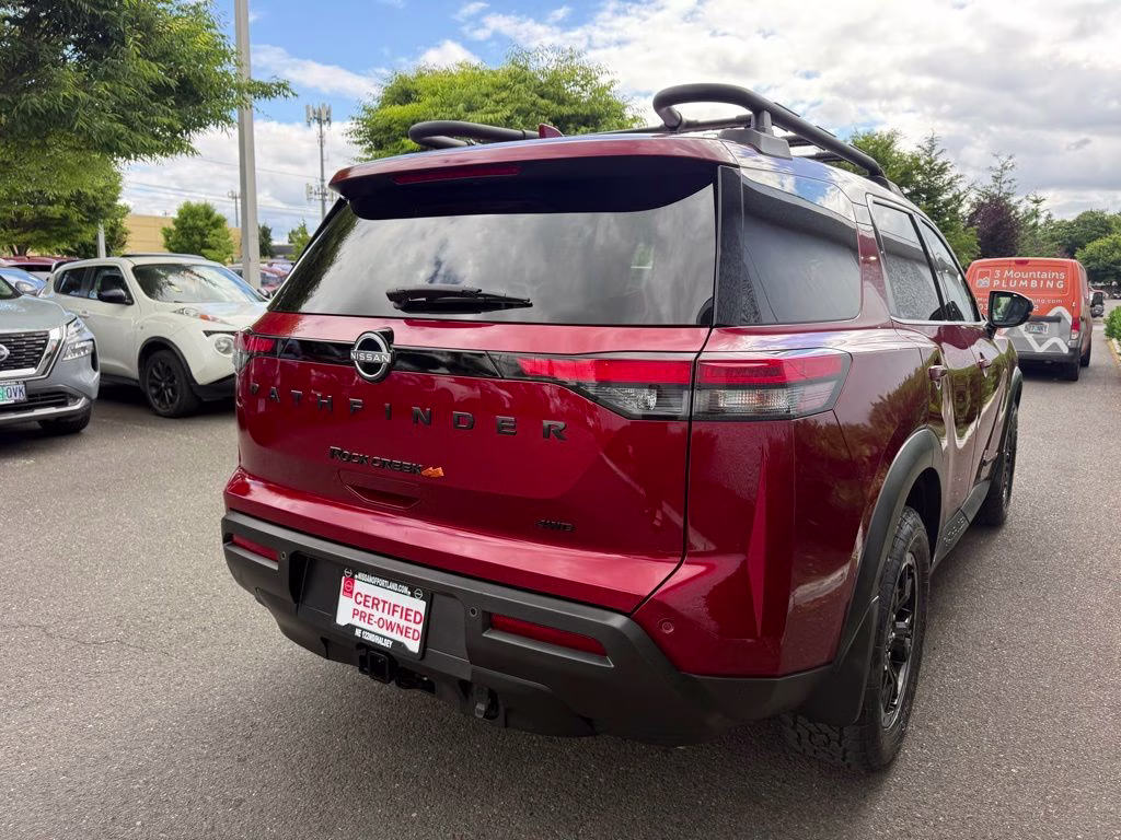 2023 Scarlet Ember Tintcoat Nissan Pathfinder Rock Creek 4X4 SUV