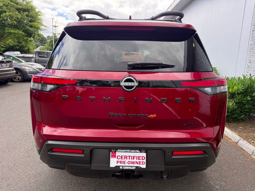 2023 Scarlet Ember Tintcoat Nissan Pathfinder Rock Creek 4X4 SUV
