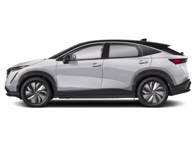 2023 Brilliant Silver Metallic/Black Diamond Pearl Nissan ARIYA ENGAGE+ e-4ORCE AWD SUV