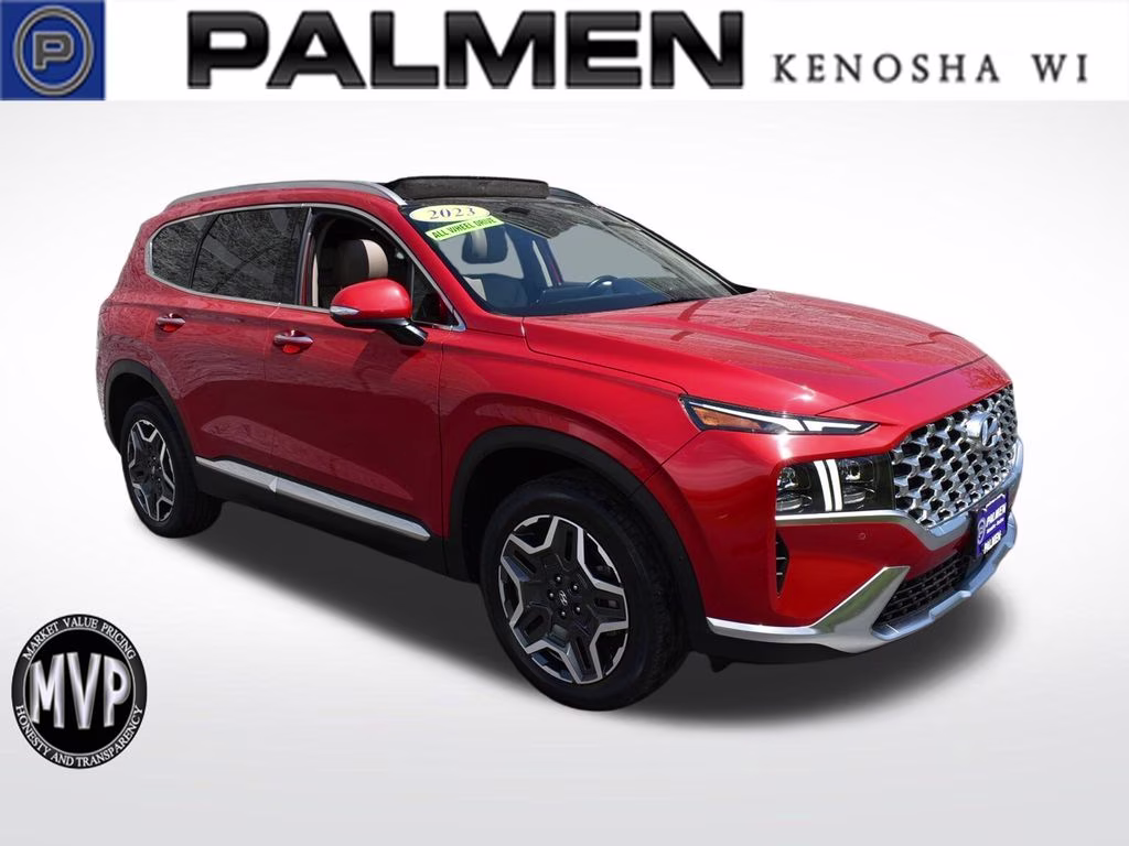 2023 Calypso Red Hyundai Santa Fe Limited AWD SUV