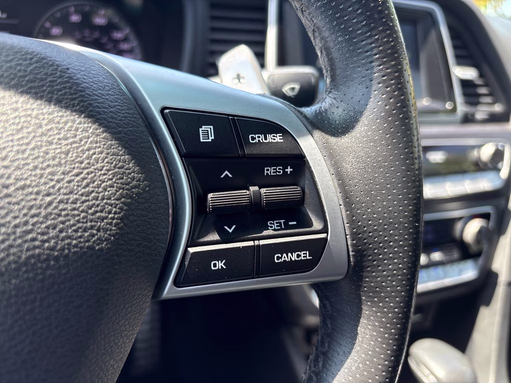 2019 Quartz White Pearl Hyundai Sonata Sport FWD Sedan