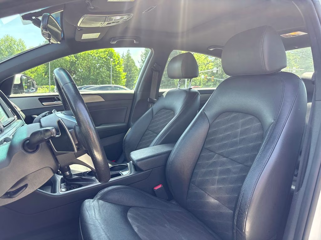 2019 Quartz White Pearl Hyundai Sonata Sport FWD Sedan