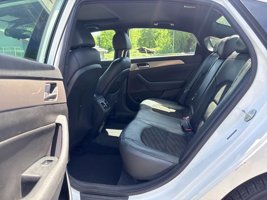 2019 Quartz White Pearl Hyundai Sonata Sport FWD Sedan