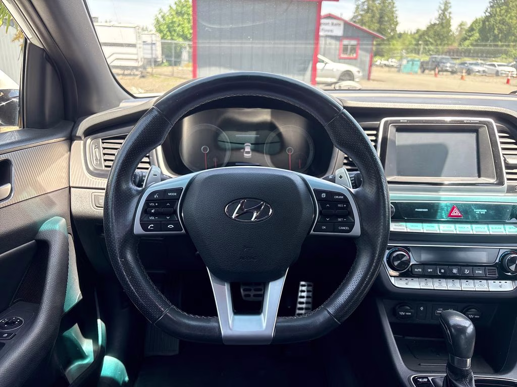 2019 Quartz White Pearl Hyundai Sonata Sport FWD Sedan
