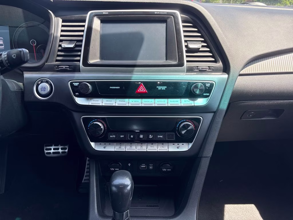 2019 Quartz White Pearl Hyundai Sonata Sport FWD Sedan