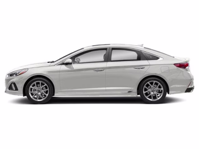 2019 Quartz White Pearl Hyundai Sonata Sport FWD Sedan
