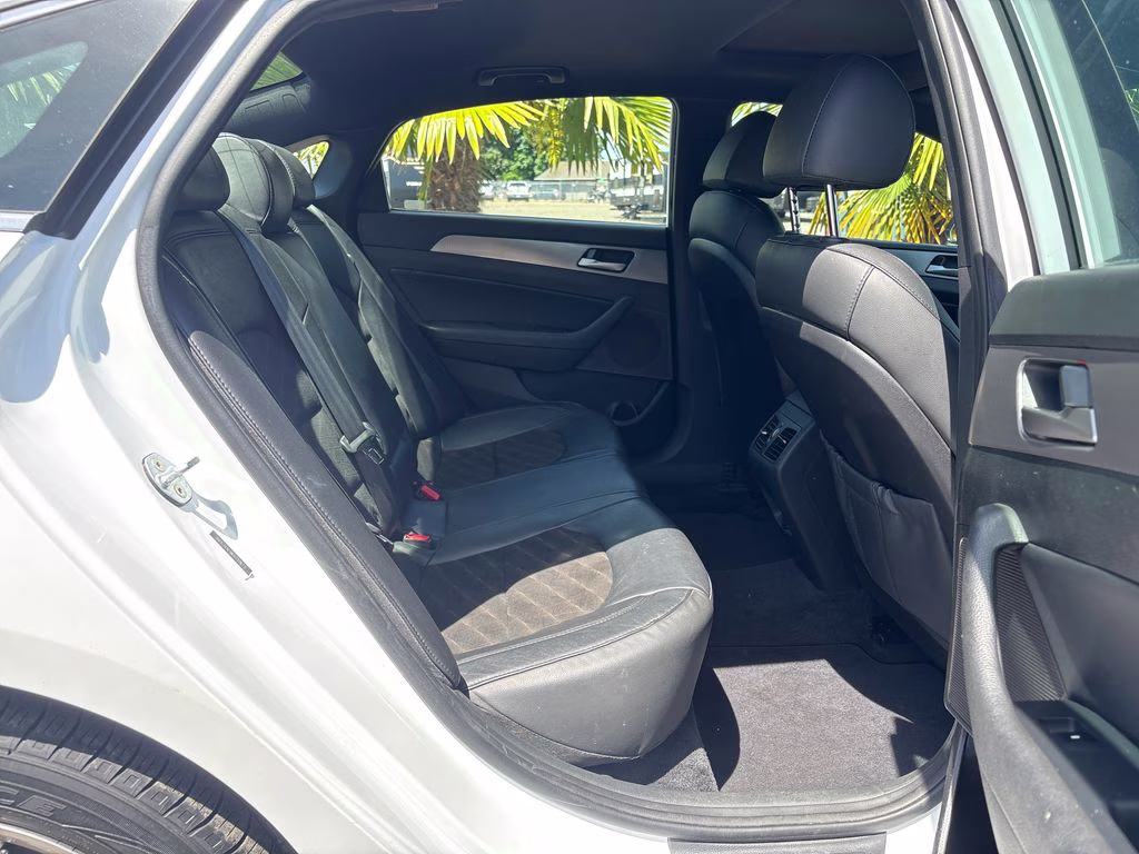 2019 Quartz White Pearl Hyundai Sonata Sport FWD Sedan
