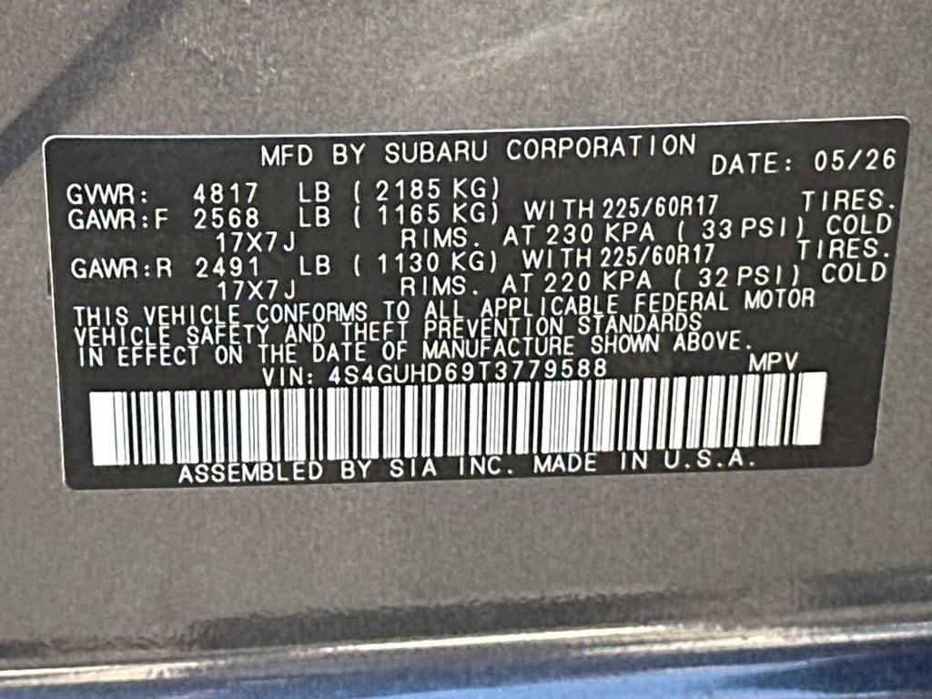 2026 Magnetite Gray Metallic Subaru Crosstrek Premium AWD SUV