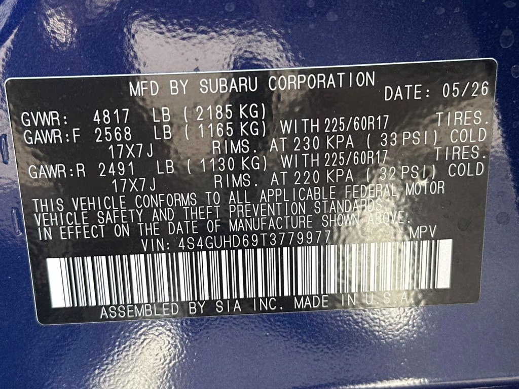 2026 Sapphire Blue Pearl Subaru Crosstrek Premium AWD SUV