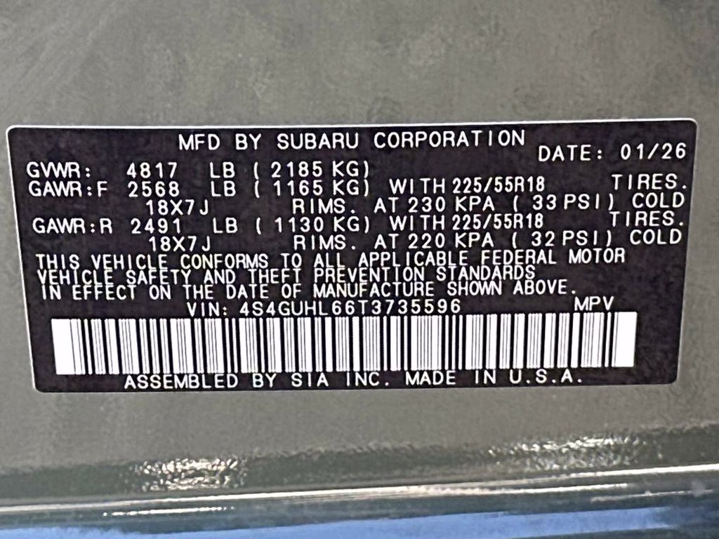2026 Alpine Green Subaru Crosstrek Limited AWD SUV