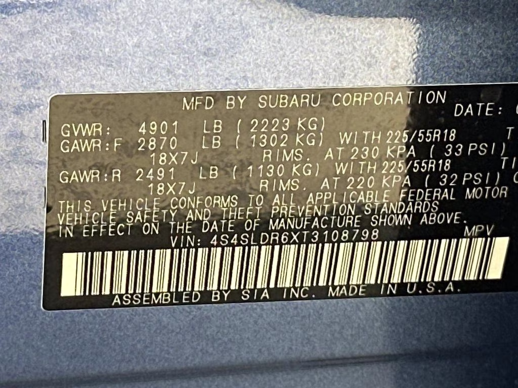 2026 Daybreak Blue Pearl Subaru Forester Limited AWD SUV