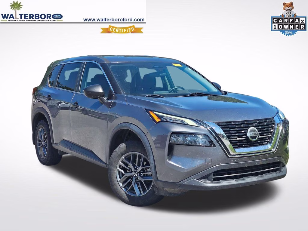 2021 Gun Metallic Nissan Rogue S FWD SUV