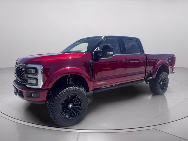 2026 Ruby Red Metallic Tinted Clearcoat Ford Super Duty F-250 SRW Black Widow Lift 4X4 Truck