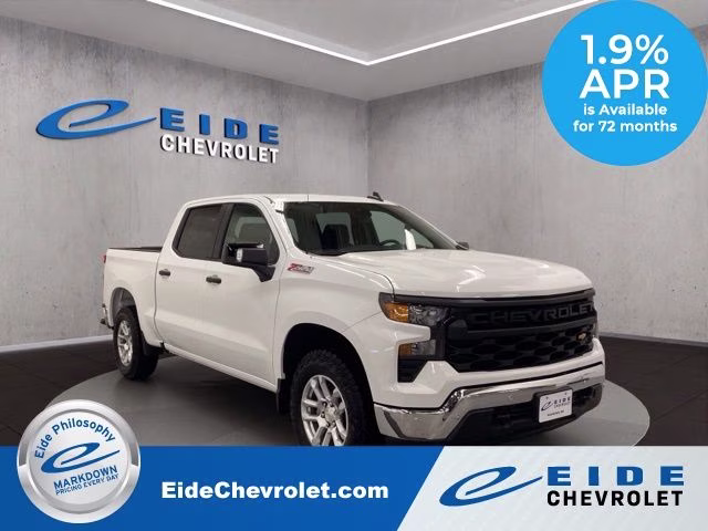 2026 Summit White Chevrolet Silverado 1500 WT 4X4 Truck