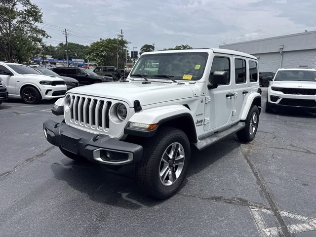 2018 Bright White Clearcoat Jeep Wrangler Unlimited Sahara 4X4 Convertible
