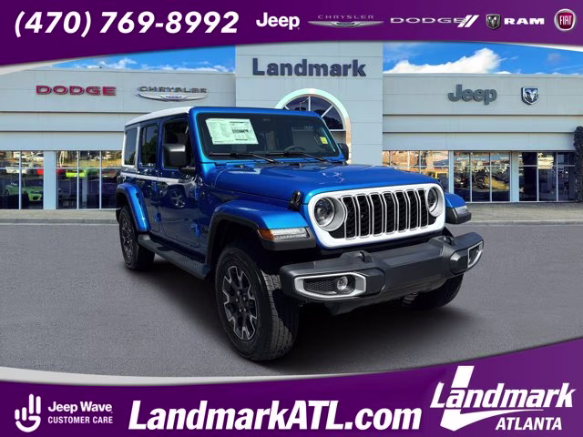 2026 Hydro Blue Pearl Coat Jeep Wrangler Sahara 4X4 Convertible
