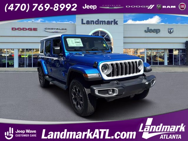 2026 Hydro Blue Pearl Coat Jeep Wrangler Sahara 4X4 Convertible