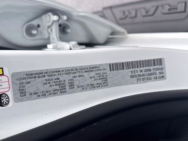2023 Bright White Clearcoat Ram 1500 Big Horn 4X4 Truck