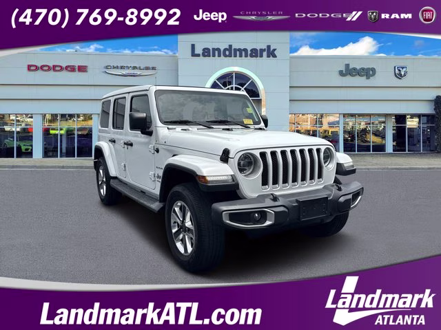 2018 Bright White Clearcoat Jeep Wrangler Unlimited Sahara 4X4 Convertible