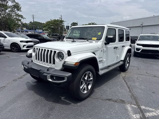2018 Bright White Clearcoat Jeep Wrangler Unlimited Sahara 4X4 Convertible