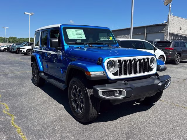 2026 Hydro Blue Pearl Coat Jeep Wrangler Sahara 4X4 Convertible