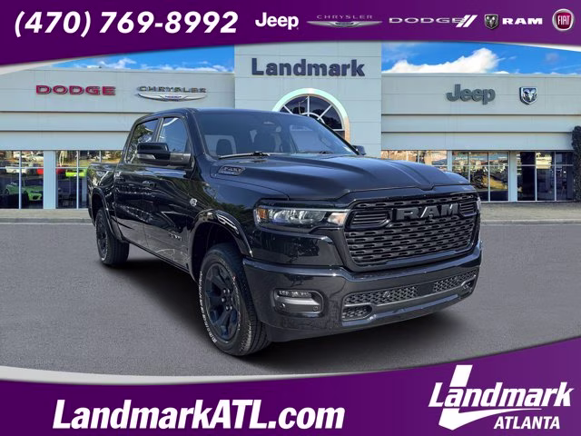2026 Diamond Black Crystal Pearlcoat Ram 1500 Big Horn 4X4 Truck