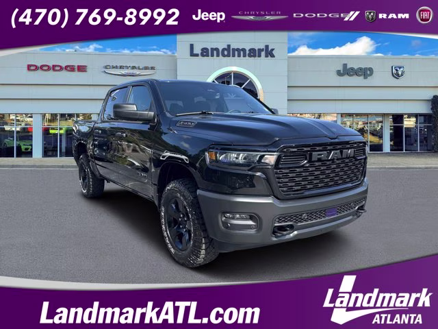 2026 Diamond Black Crystal Pearlcoat Ram 1500 Warlock 4X4 Truck