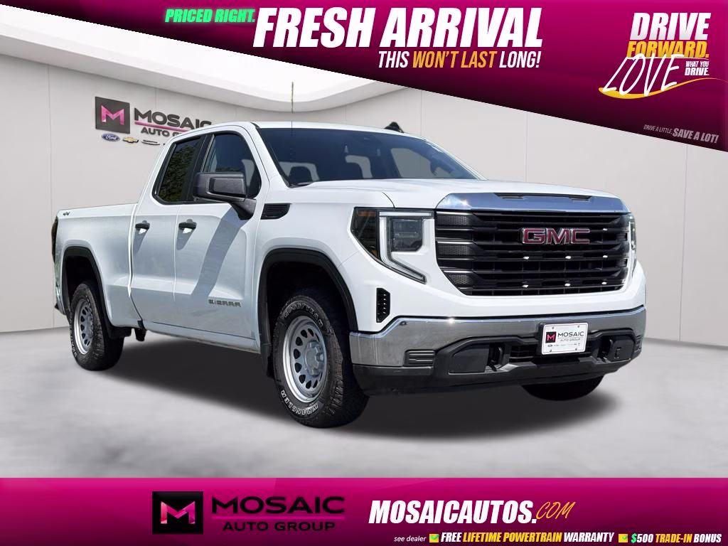 2024 Summit White GMC Sierra 1500 Pro 4X4 Truck