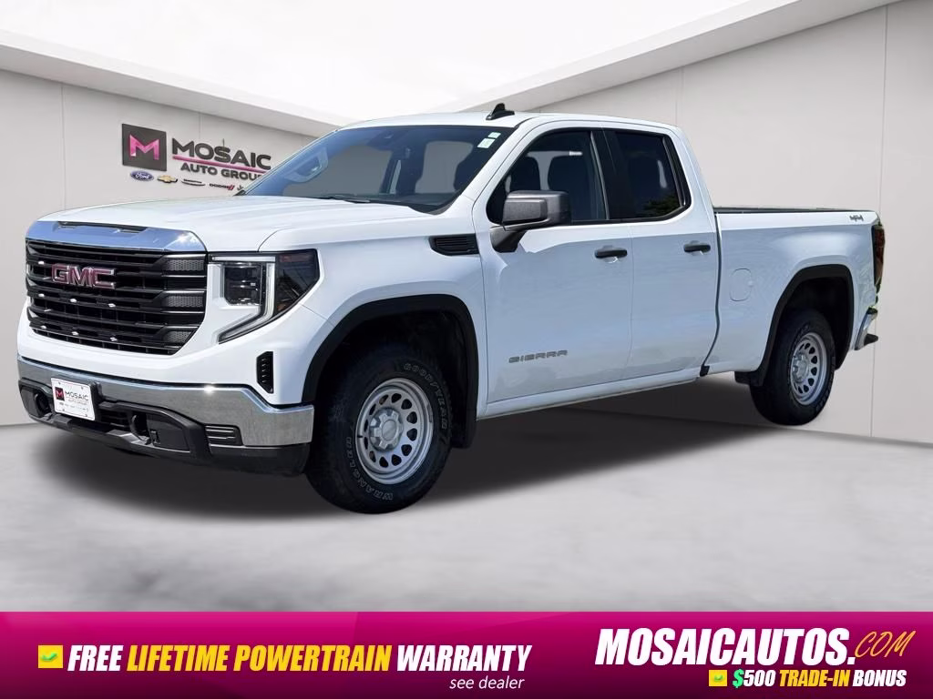 2024 Summit White GMC Sierra 1500 Pro 4X4 Truck