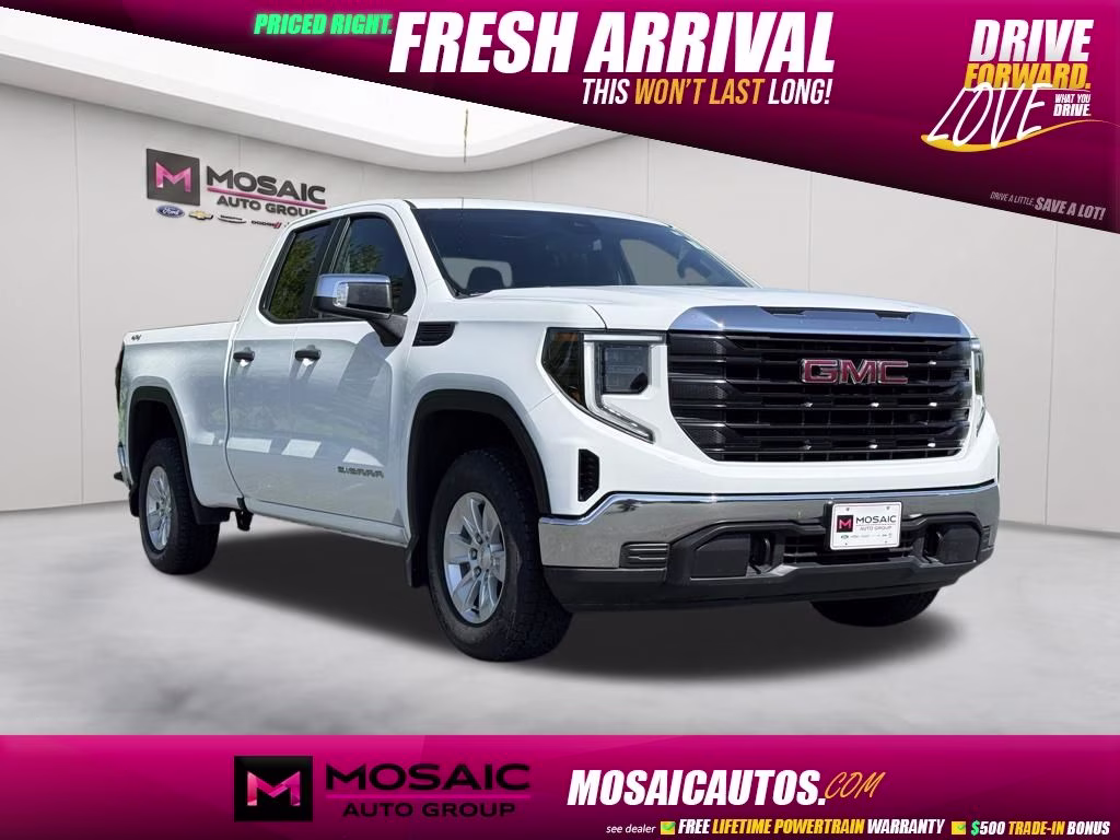 2023 Summit White GMC Sierra 1500 Pro 4X4 Truck