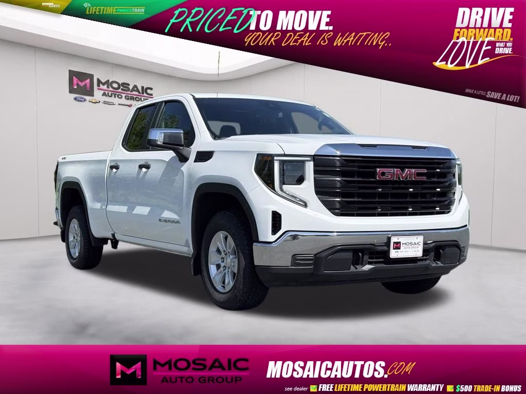 2023 Summit White GMC Sierra 1500 Pro 4X4 Truck