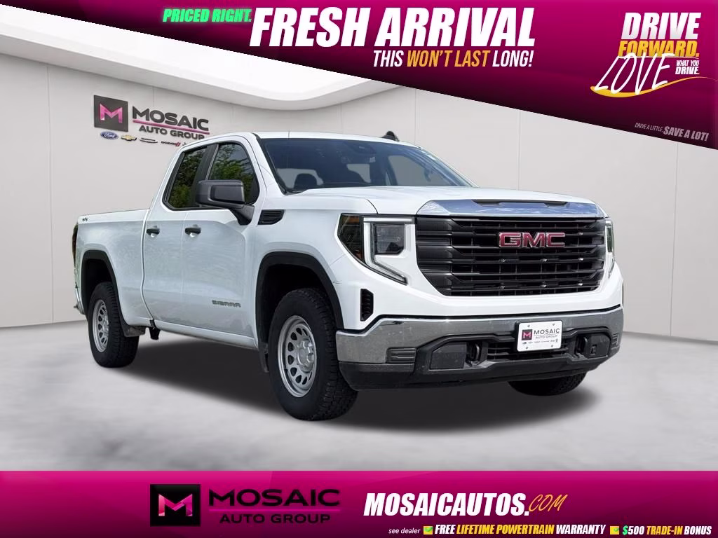 2024 Summit White GMC Sierra 1500 Pro 4X4 Truck