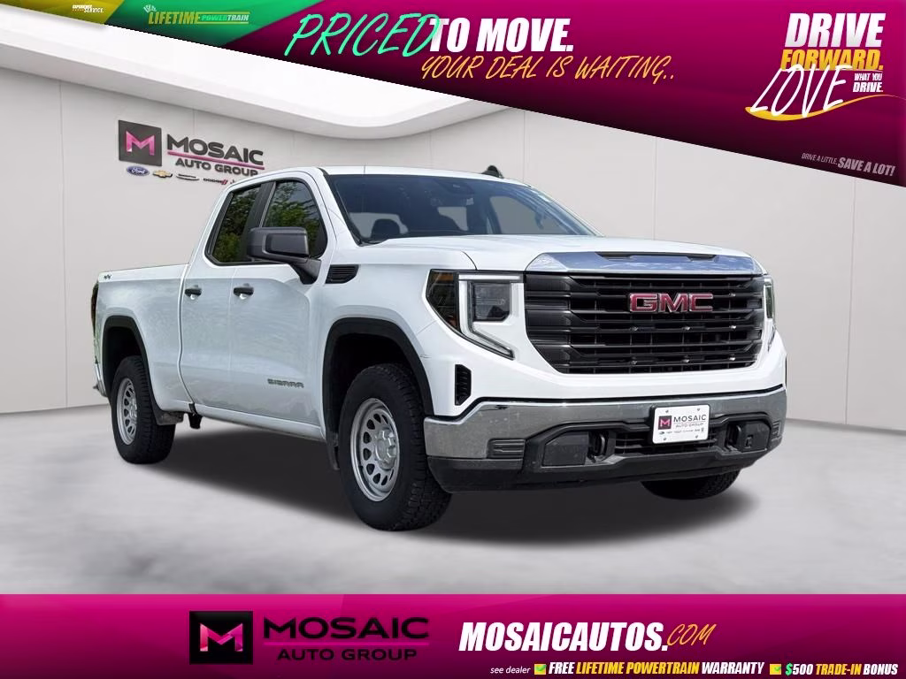 2024 Summit White GMC Sierra 1500 Pro 4X4 Truck