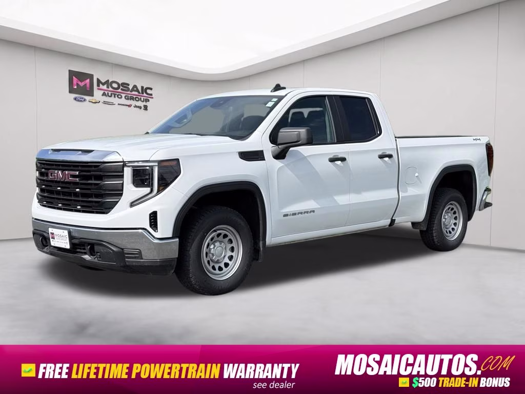 2024 Summit White GMC Sierra 1500 Pro 4X4 Truck