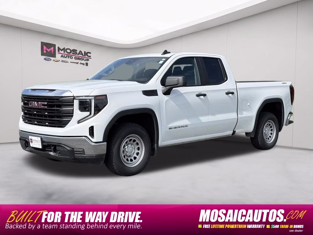 2024 Summit White GMC Sierra 1500 Pro 4X4 Truck