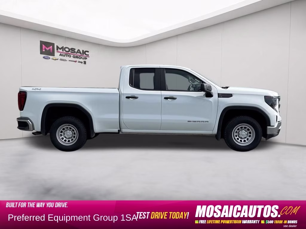 2024 Summit White GMC Sierra 1500 Pro 4X4 Truck