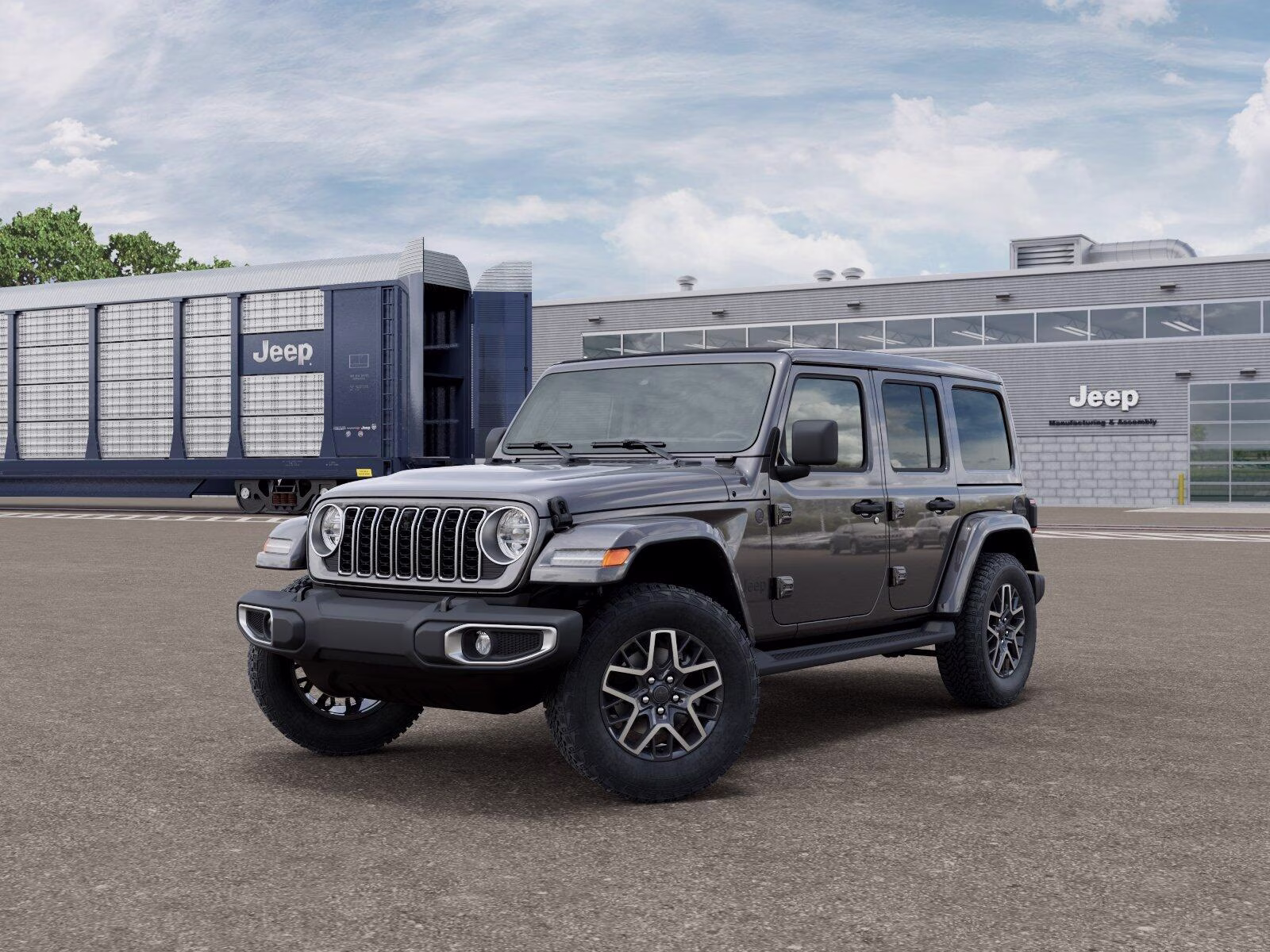 2026 Granite Crystal Metallic Clear Coat Jeep Wrangler Wrangler 4-door Sahara 4X4 4-door