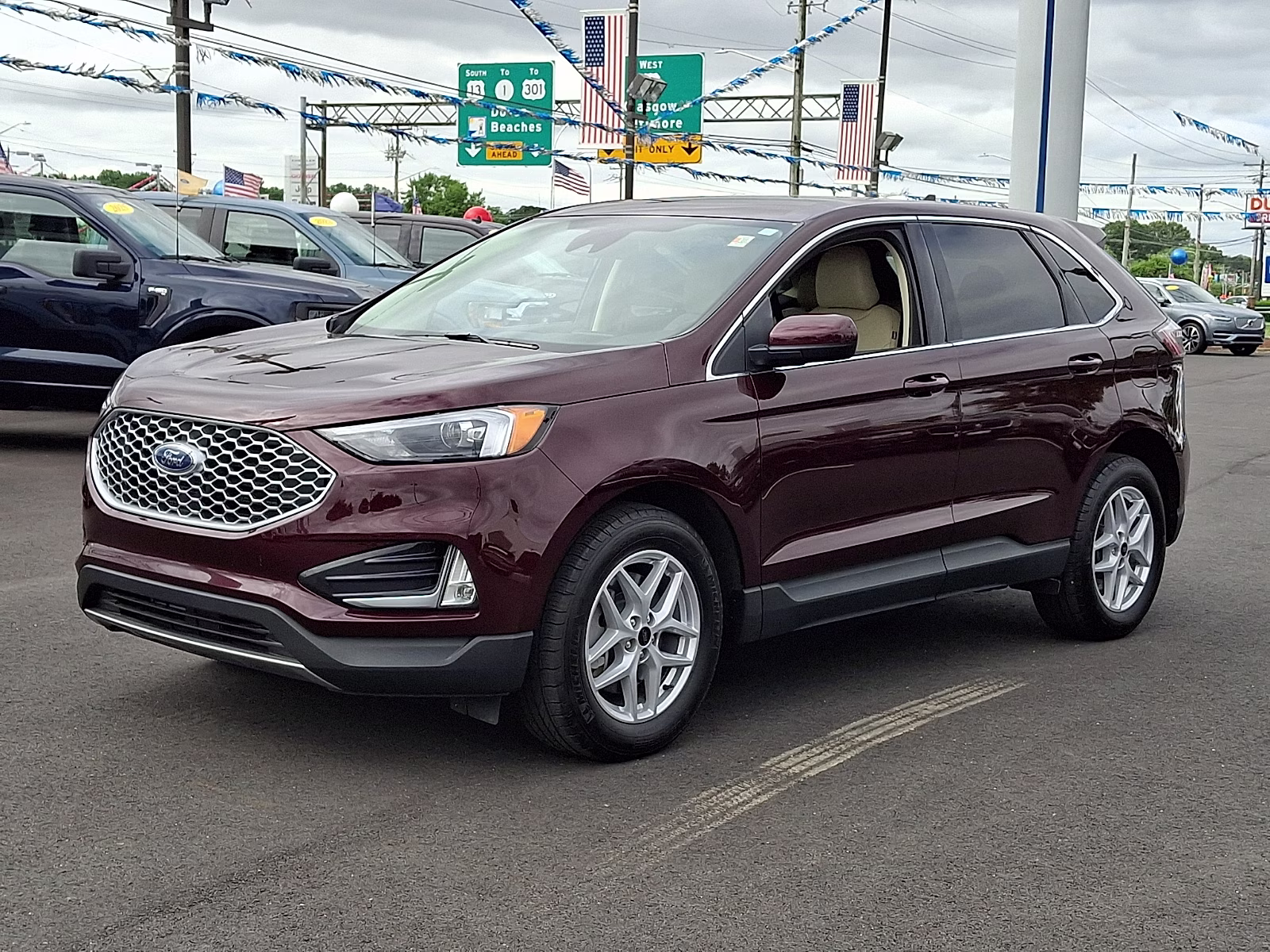 2024 Burgundy Velvet Metallic Tinted Clearcoat - R3 Ford Edge SEL AWD