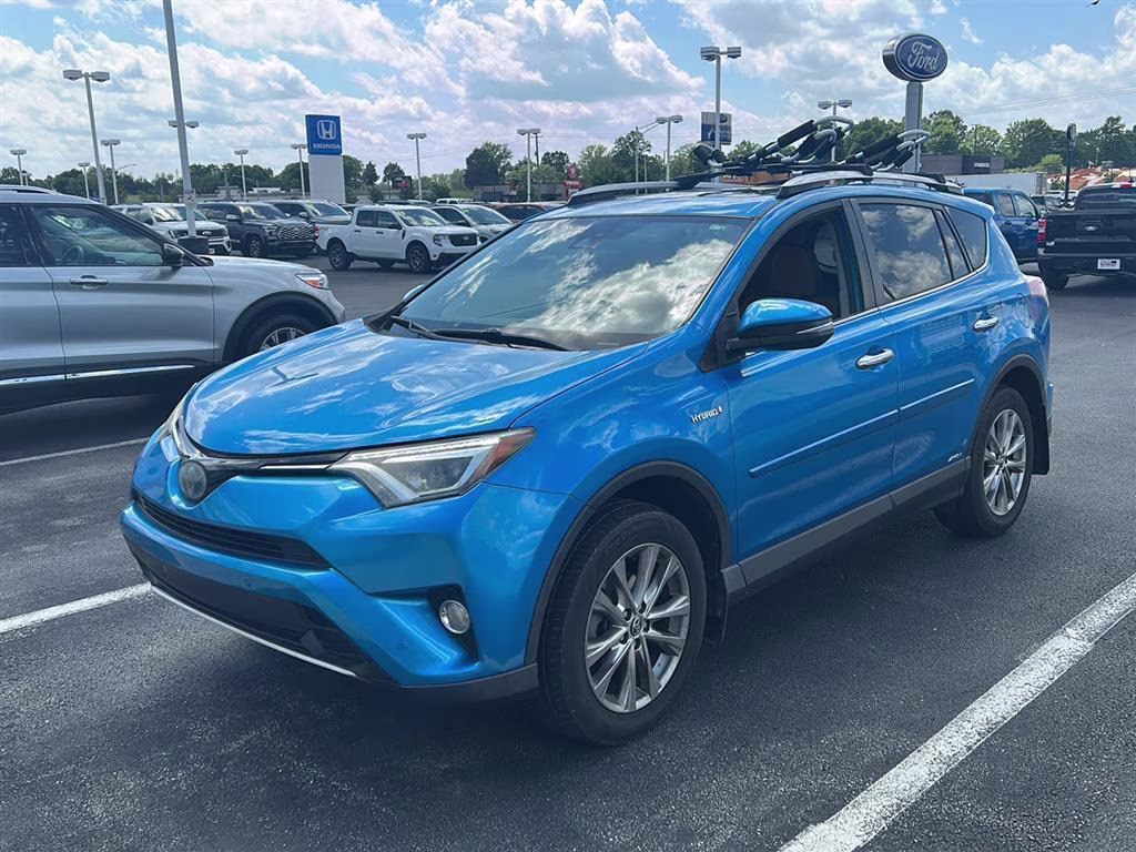 2016 Electric Storm Blue Toyota RAV4 Hybrid Limited AWD SUV